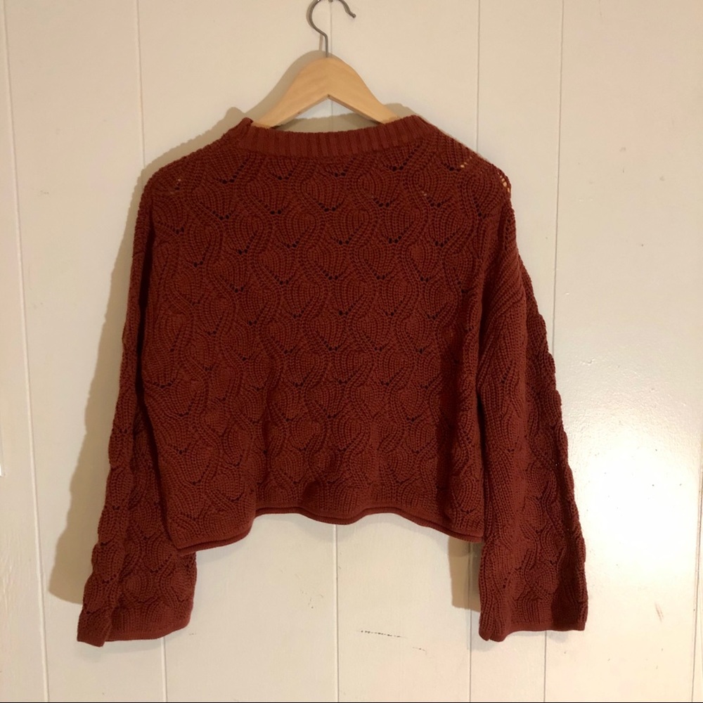 Rust Boho Boutique Sweater